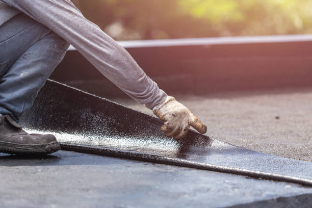 Professional Waterproofing technician working in Columbia City, OR